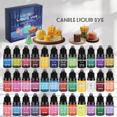 36 Colors Candle Making Dye, Highly Concentrated Liquid Oil-Based Coloring for Soy Wax, Bees Wax, Gel Wax - Easy Color and Safe
