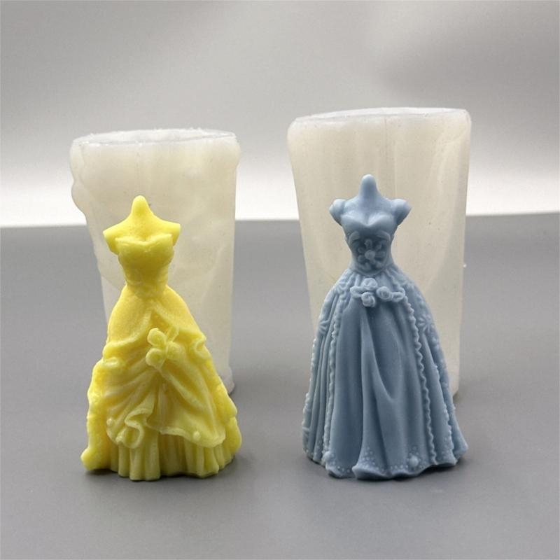 Silicone Molds Wedding Dress Candle Molds Epoxy Resin Molds Castings Molds Plasters Molds for Home Decoration