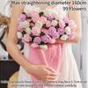 Multicolored Pointed-Angled Rose Bouquet Blankets Hand-Knitted Crocheted Rose Sofa Blankets Wedding Valentine Girlfriend Gifts