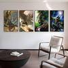 1 Stück Klassische Spiele M-Monster H-Jäger Poster Aufkleber Druck Wasserdichte Wandkunst Für Wohnzimmer Schlafzimmer Heimdekoration