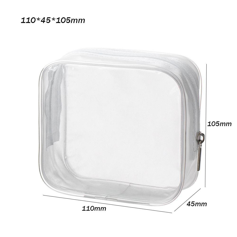 Transparent Printing Travel Organizer Multifunctional Clear Makeup Pouch Portable PVC Wash Bags