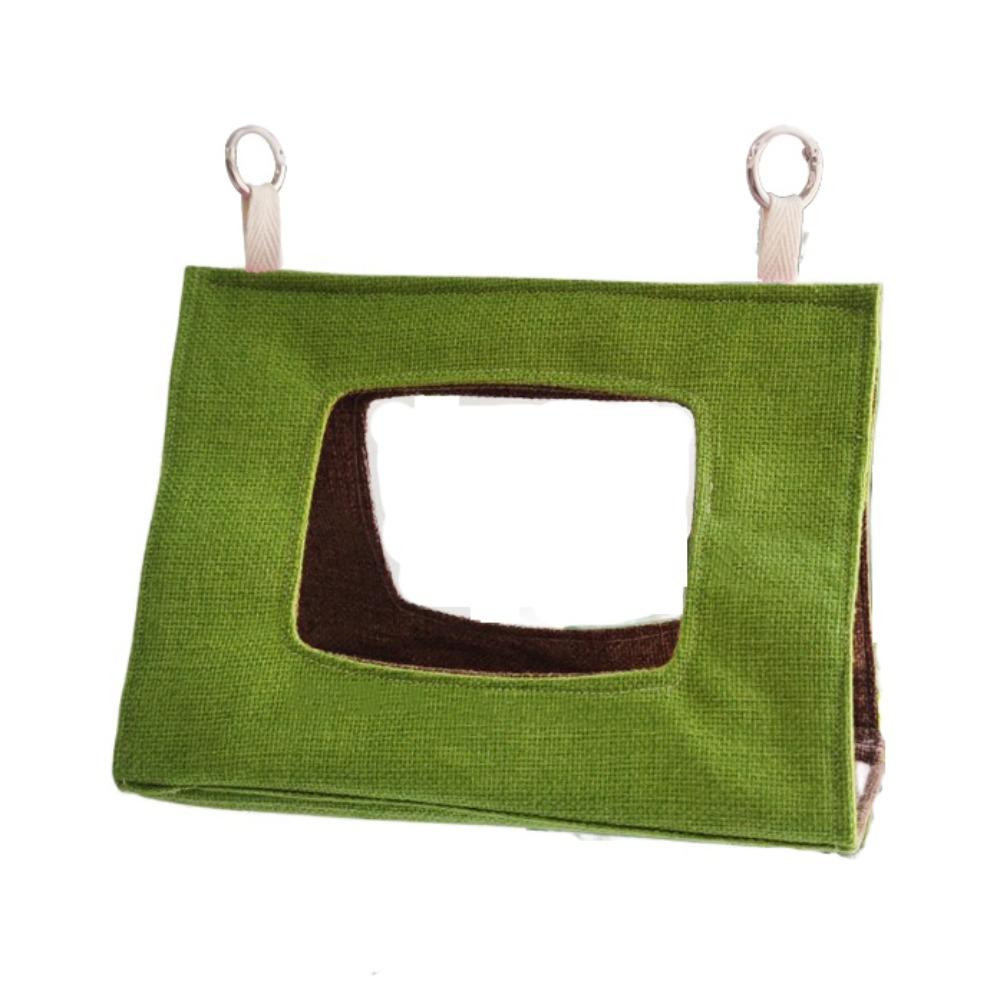 

Крутое треугольное гамак-гнездо для птиц, гамак для домашних животных, домик для птиц, лето S зелёный