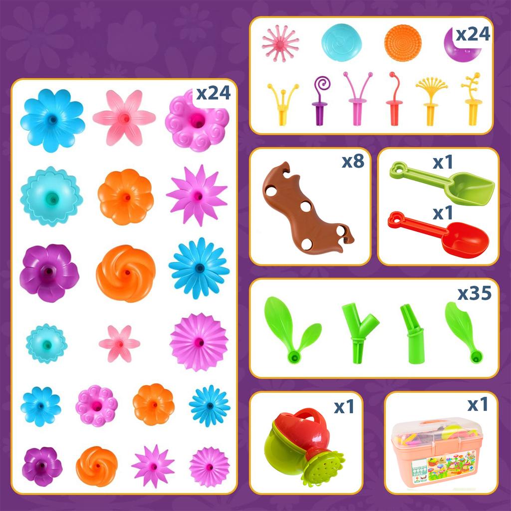 [PACZB] Construction Blocks Flowers Garden Watering Can 95 pcs Z3066