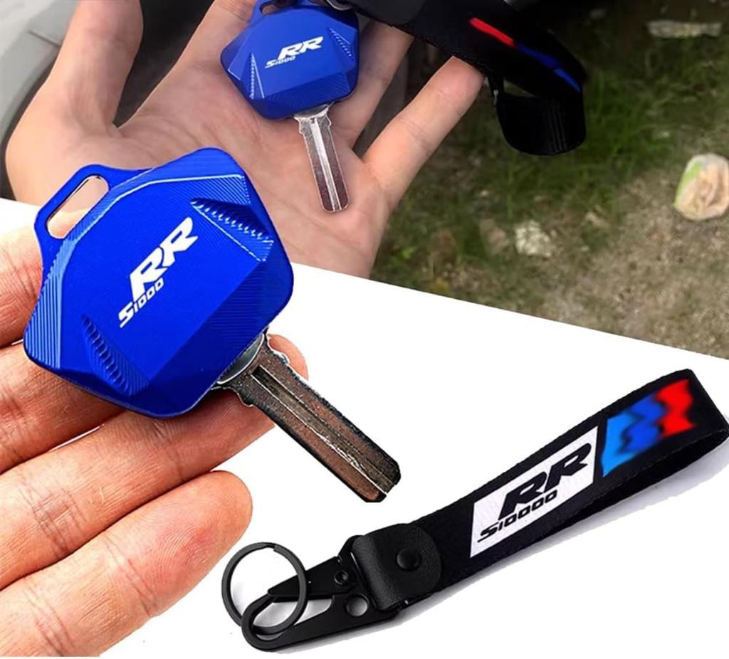 [DOMOPAY] For S1000RR S1000rr 2010-2023 Motorcycle Accessories CNC Key Cover Shell Embroidery Badge Keychain