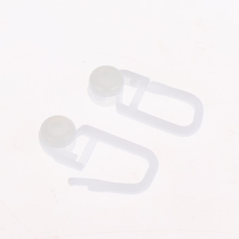 50Pcs Curtain Hanging Ring Track Hooks Universal Bed Window Shades Roller Hangers Blind Sliding Curtain Hooks Accessories