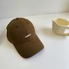 ins soft top simple embroidery baseball cap women spring and summer out of the street wide brim show face small cap couple shade