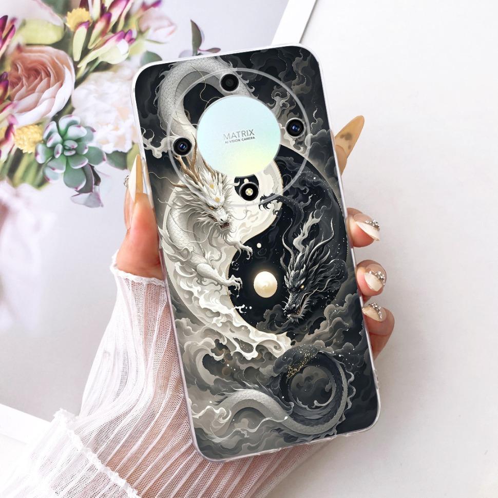 For Honor X9a 5G Case Magic 5 Lite Cover Dragon Cartoon Soft Silicone Phone Cases For Honor Magic5 Lite HonorX9a X 9a Bumper