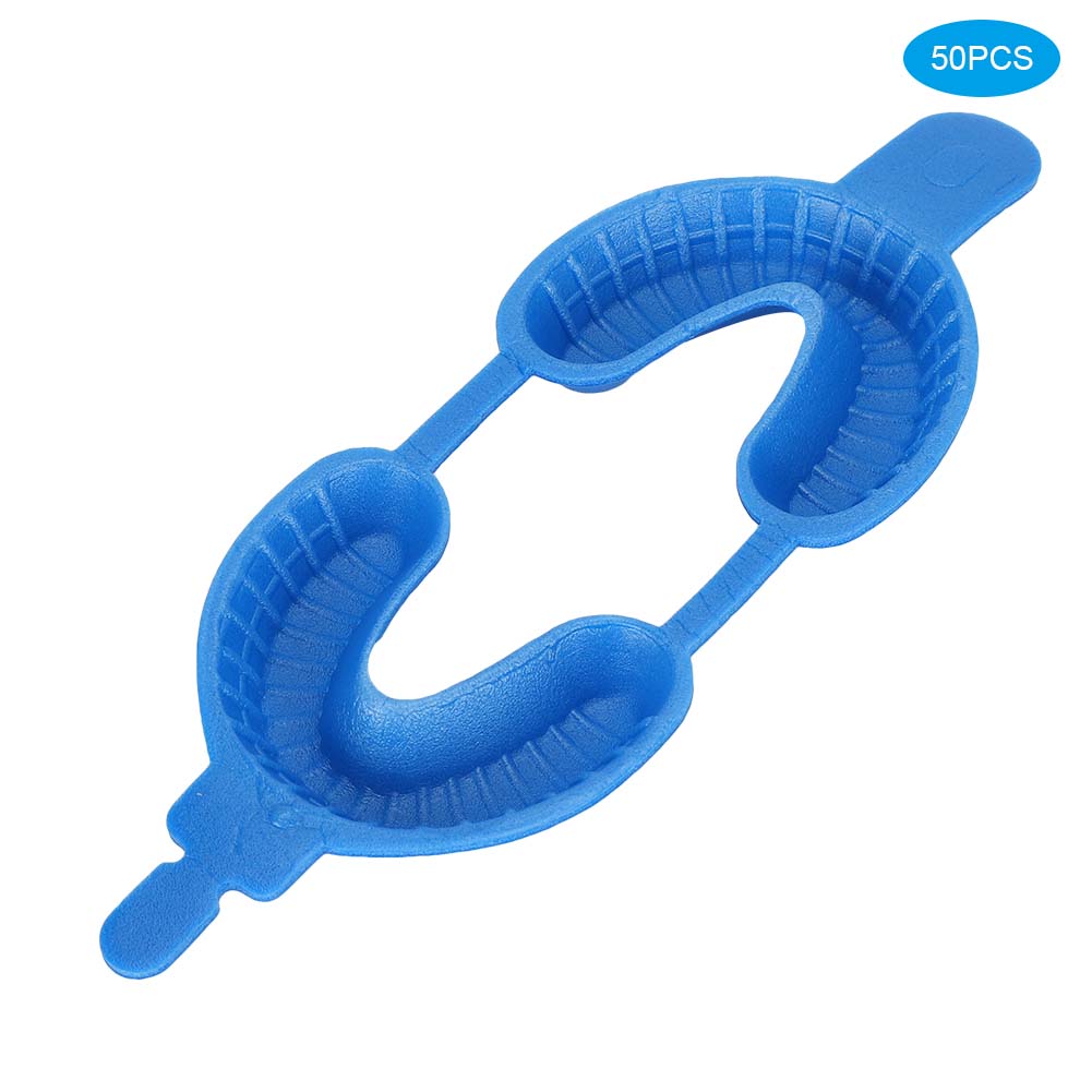 

50PcsSet Disposable Fluoride Tray Dual Arch Trays Dental Accessory ToolsM L