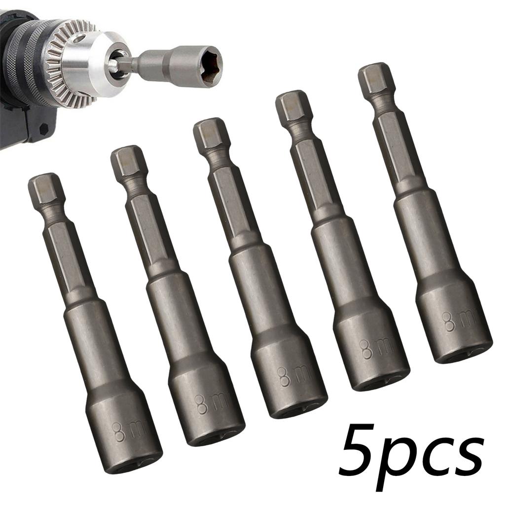 Mm Hex Socket Nut Screw Set Tech 8 Bit Cladding Drill Driver Magnetic Roofing Setter Useful Hot Sale Practical