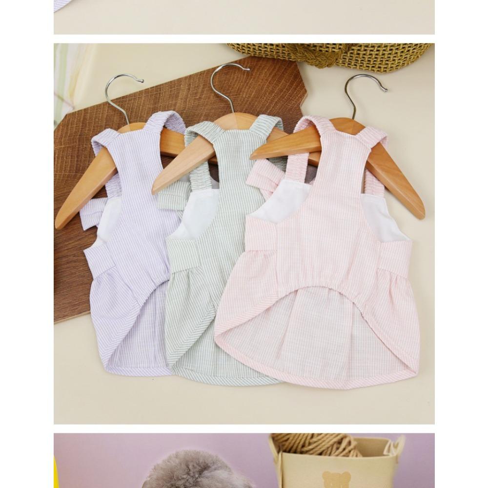 Pet Small Dog Bichon Dog Clothes Bow Princess Skirt 2025 Spring and Summer Thin