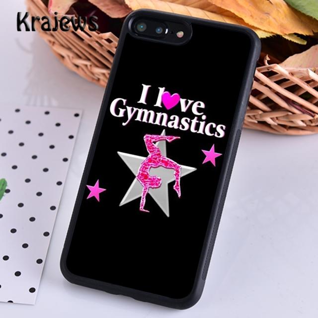 Krajews Gymnastics Silhouette Phone Case Cover For iPhone 14 5 6s 7 8 Plus X XR XS 11 12 13 Pro Max Samsung Galaxy S21 S22 Ultra