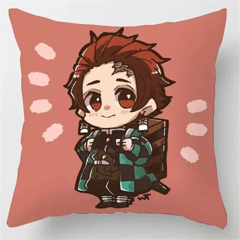 Demon Slayer Kamado Tanjiro Nezuko Poduszka Anime Poszewka na Poduszkę do Ciała Kawaii Loli Dziewczyna Samochód Sofa Dakimakura Poduszka Pokrowiec na Poduszkę