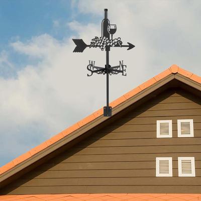 Szene Windrichtungsanzeiger Gartenpfahl Messwerkzeug Wetterhahn für Zaunhandwerk