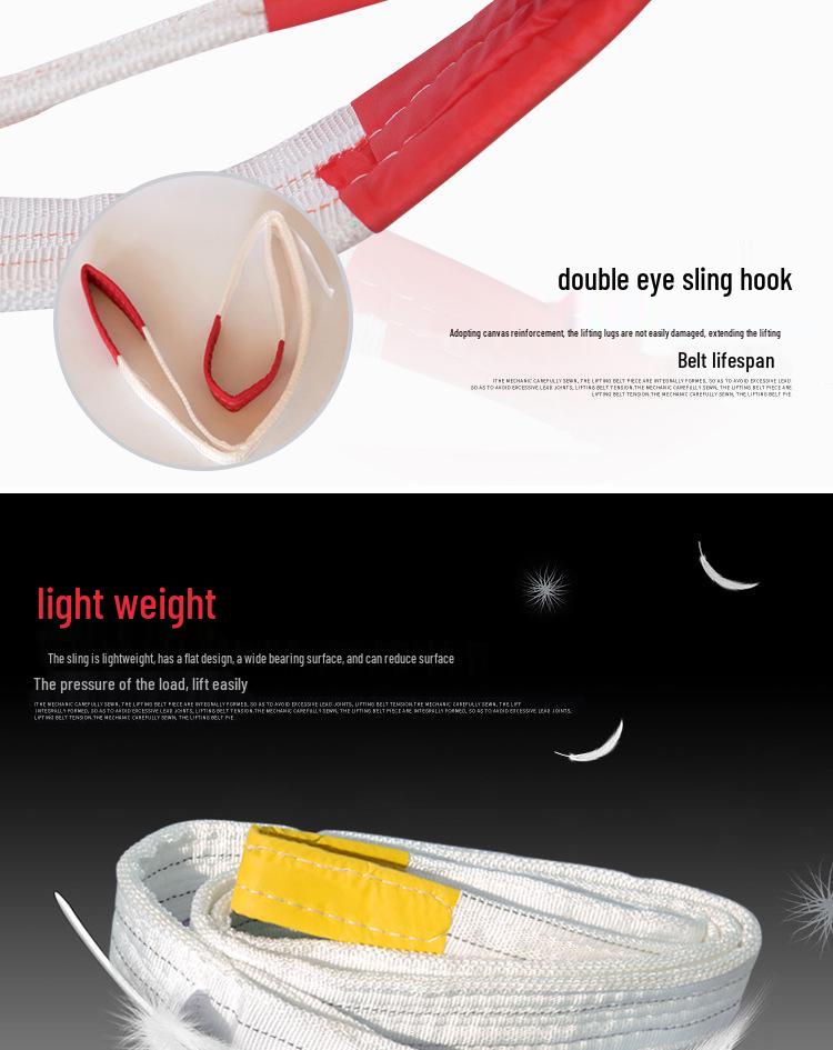 10-Ton National Standard Industrial Lifting Sling for Crane, Overhead, Forklift, and Towing Applications