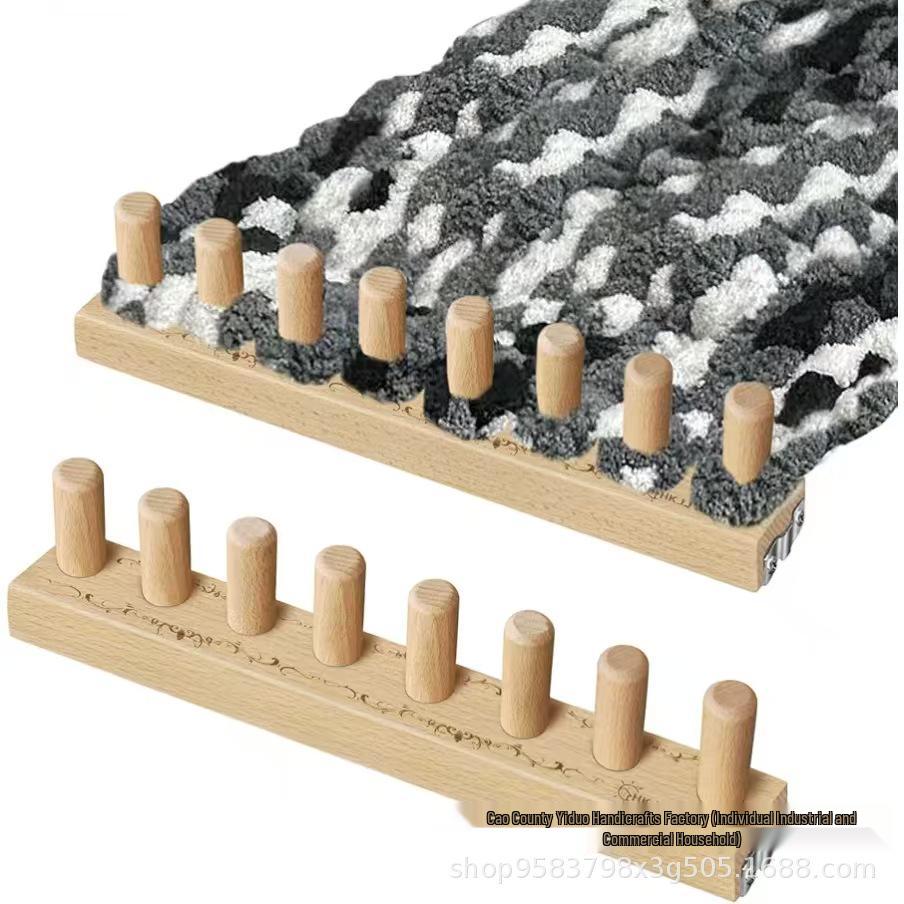 Solid Wood Blanket Weaving Machine - Assembled Yarn & Scarf Knitting Tool