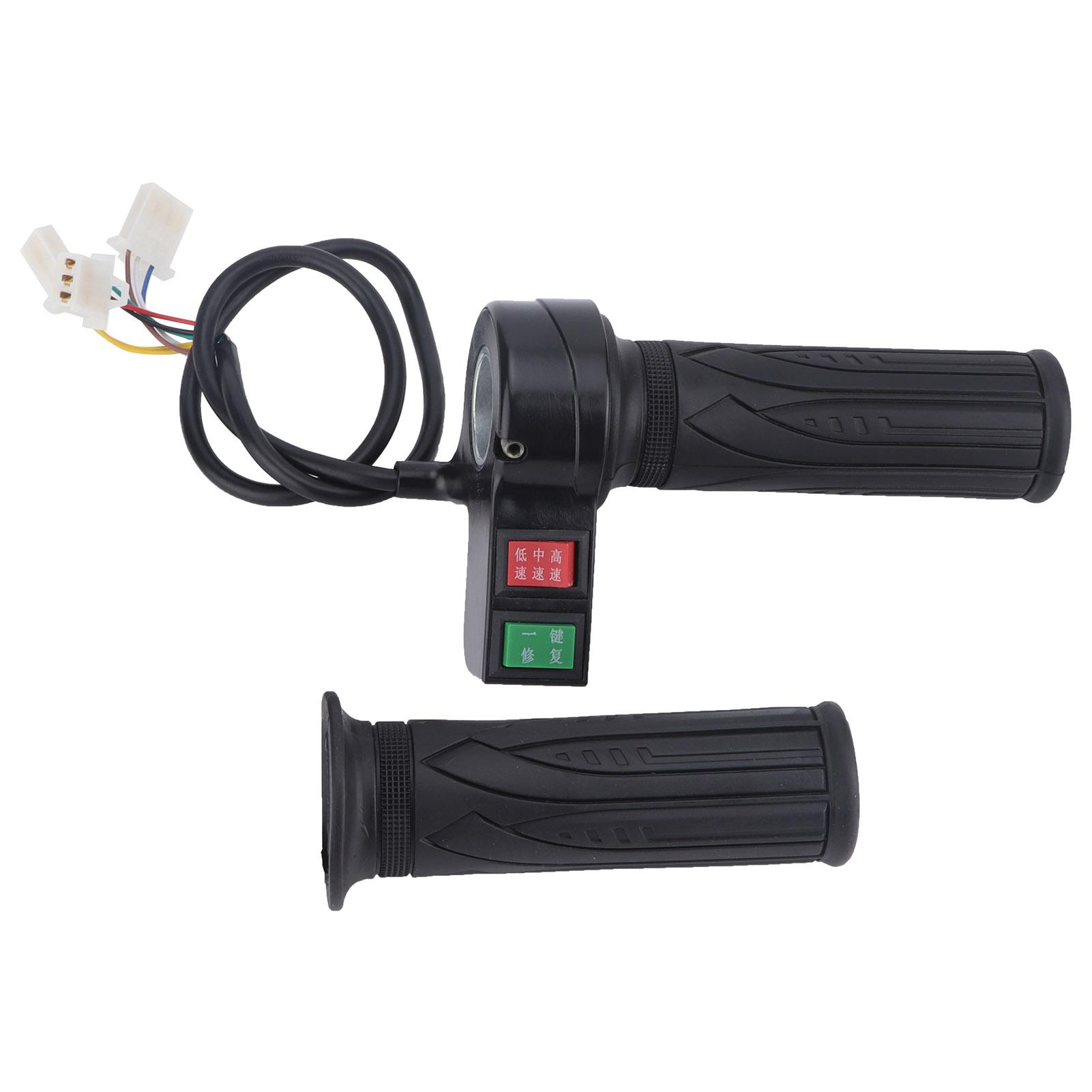 Shoemst 1 Pair Throttle Grip 3 Speed Control Throttle Handle Grips For Electric Bike Bicycles