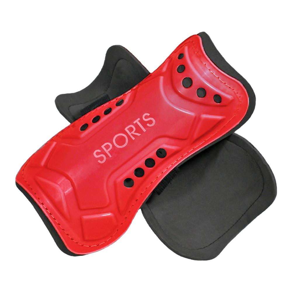 Breathable Adult Football Shin Guards with Protective Straps