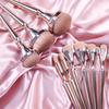 9 Stück Foundation Pinsel Wiederverwendbar Kratzfest Hochdichte Borsten Universell Einfach Aufzunehmen Damen Kosmetik Waschtisch Zubehör