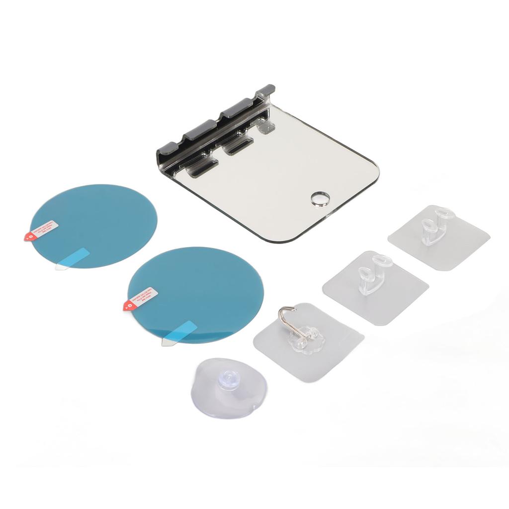 Anti Fog Shower Mirror Fogless Bathroom Shave Mirror Acrylic Shatterproof Shower Mirror Long