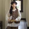 Johnature Forest Style Embroidered Shirt For Women Spring French Retro Casual Women Tops