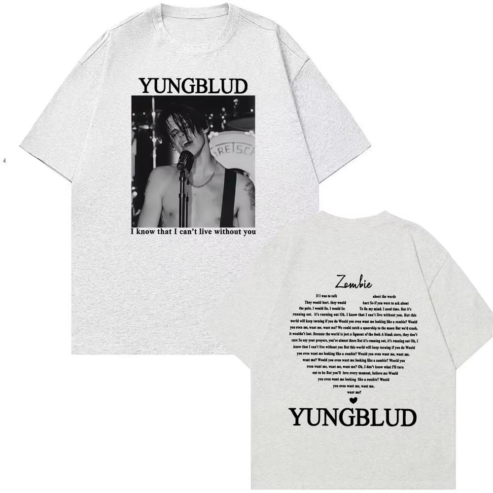 Yungblud Zombie Rocková Kapela Grafické Tričko Pánské Hip Hop Retro Hudební Fanoušek Oblečení Trička Dámské Ležérní Kulatý Výstřih Vysoce Kvalitní Tričko