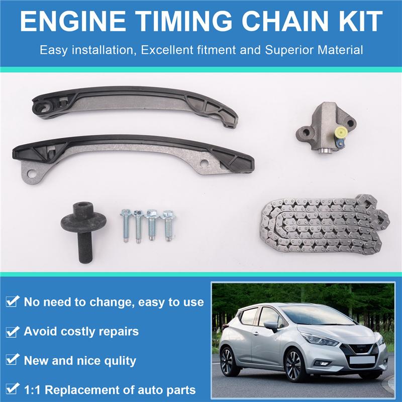 A28G-For Dacia Nissan Micra Renault Clio Megane Scenic Twingo TCE Series Car Accessories- Engine Timing Chain Kit 130C12345R
