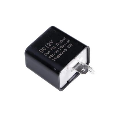 2 Pin LED Flasher Relay 12V Adjustable Frequency of Turn Signals Blinker Indicator Relays For Motorcycle Motorbike Accessories