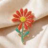 Decorative Rhinestone Flower Brooch for Women Girls Fancy Detail for Every Outfit