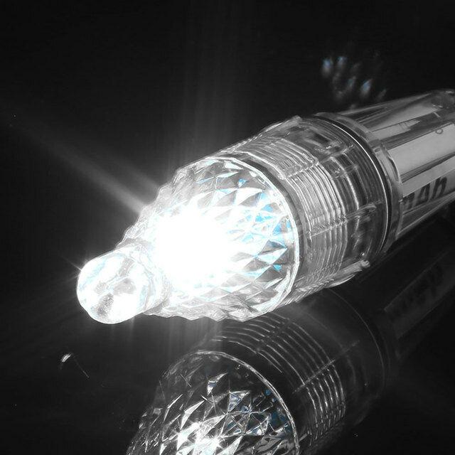 

12cm Multicolor Mini LED Deep Drop Underwater Flash Lights Deep Sea Bottom Fish Lure LED lamp Fish Light Night Fishing Lights белый