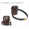 Whatna Cowhide Mini One Shoulder Bag Mini Waist Bag Waist Pouch Motorcycle Belt Bag Hip Bag Thick Leather Genuine Leather Unisex Mini Crossbody Bag