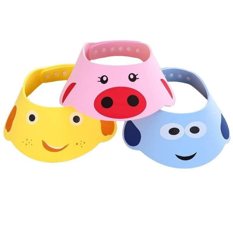 Toddler Kids Wash Hair Shield Direct Visor Caps Shampoo Bathing Shower Cap for Children Baby Care Sweet Lovely Baby Hats