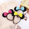 Mickey Mouse Ears Headband with Minnie Bow for Children's Festival and Party