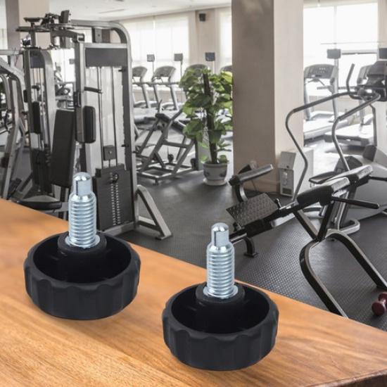 Tightening Accessories Set of Two Rotary Knobs for Fitness Gear Size 12x1 75