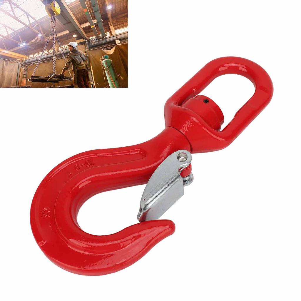 Swivel Hook .3T High Load Bearing Alloy Steel Swivel Lifting Hook for Crane Hoist