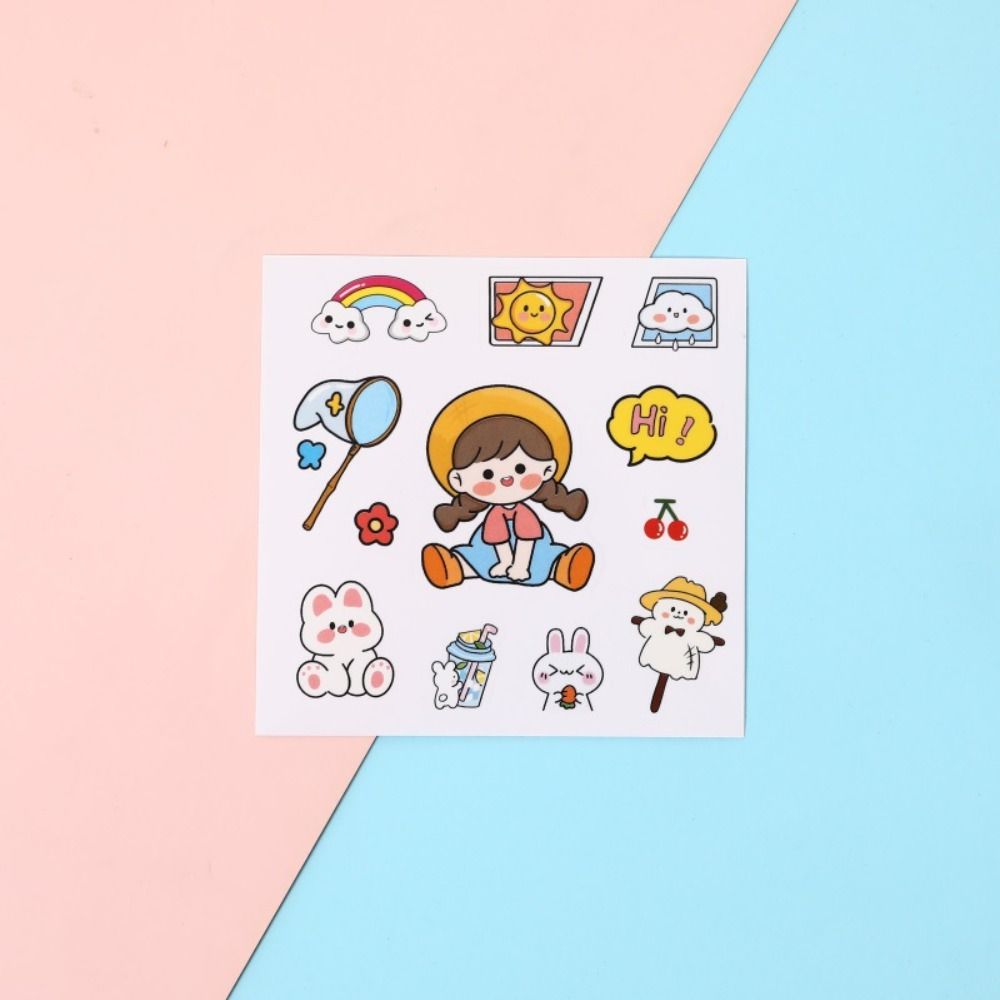 Cute Cartoon Patterns Notebook Decoration Waterproof Phone Water Bottle Decor  Children Boys Girls