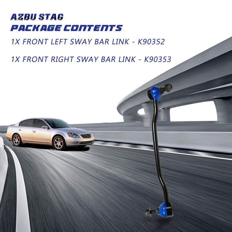 AzbuStag 2Pcs Front Sway Bar End Link Suspension for NISSAN ALTIMA MAXIMA 2002 2003 2004 2005 2006 2007 2008 546188J000