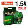 Carp Fishing Line 100M 4 Strands Braided Japan Multifilament Pe Wire Super Strong Durable Smooth Tackle 0.8/10Lb-3.0/35Lb