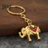 Elephant Shape Keychain Zinc Alloy Keychain  Animal Car Key Ring Holder  Hanging Bag Ornament Handbags Backpacks Charm Decorative Accessory