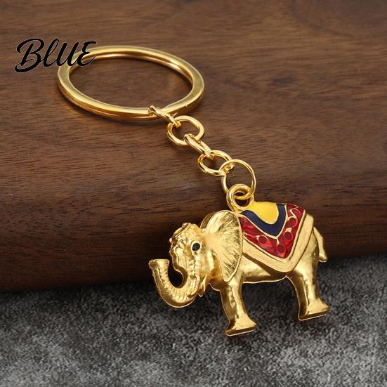 Elephant Shape Keychain Zinc Alloy Keychain  Animal Car Key Ring Holder  Hanging Bag Ornament Handbags Backpacks Charm Decorative Accessory