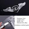 22x7cm Vehicle Front Bonnet Hood Emblem Auto Styling 3M Self-adhesive Wing Sticker Zinc Alloy Head Badge Car Accessories