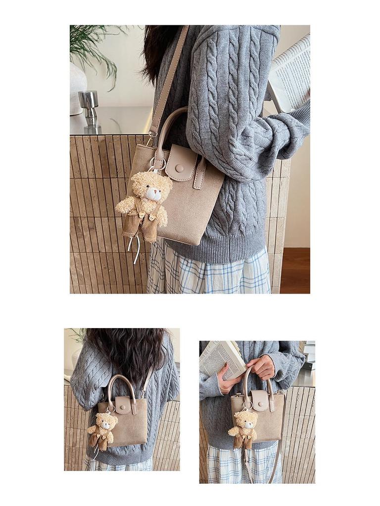 Sweet & Trendy 2025 Cute Plush Bucket Bag