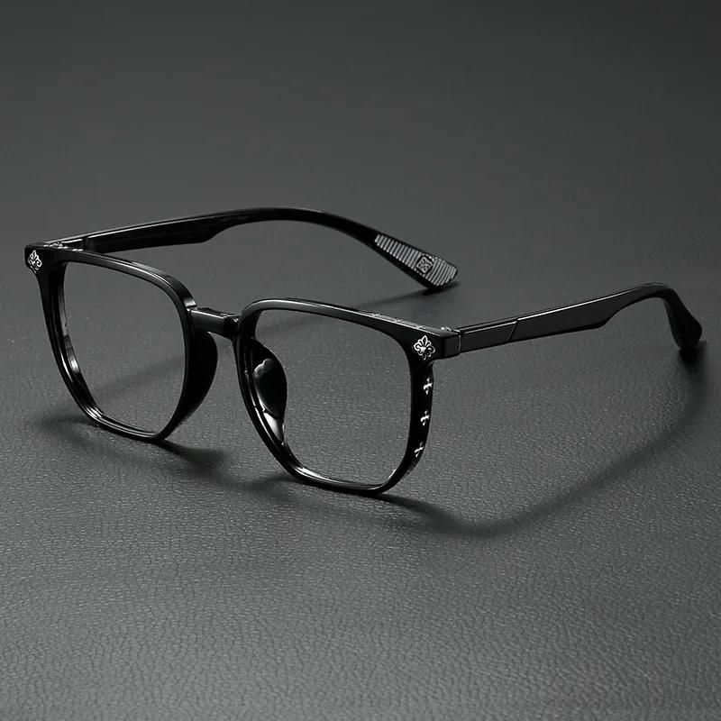 New Temperament Anti Blue Light Glasses Large Frame Flat Light Eye Protection Glasses Neutral Decorative Glasses