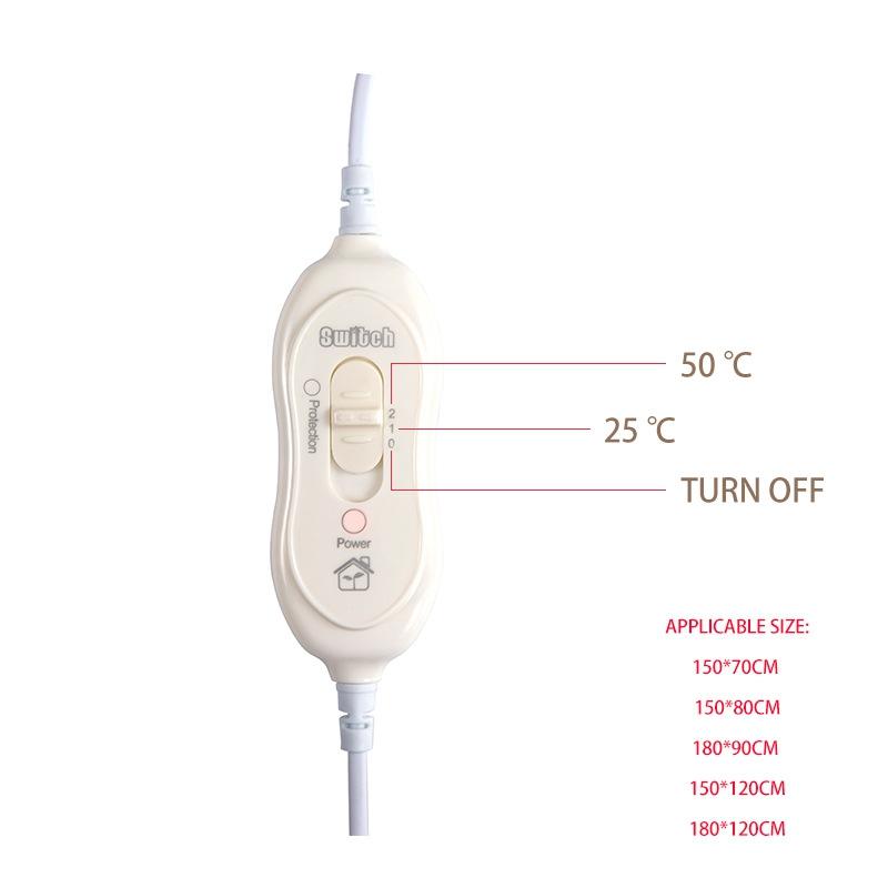 Electric Blanket 220V Electric Heating Blanket Thicker Automatic Thermostat Body Warmer Thermal Mattress for Room Blanket heated