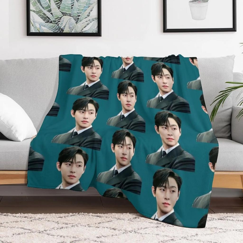 Ahn Hyo-seop - Business Proposal Throw Blanket Luxury Soft Big Furrys Furry Blankets