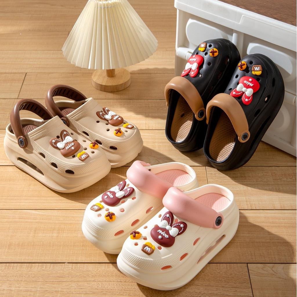 Thick-soled Hole Shoes Women Wear Summer Non-slip Ugly Fish Stars Beach Bag Head EVA Sandals