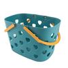 Shower Storage Basket Portable Handle Versatile Hollow Design Bath Storage Basket Organizer Bin for Home Dormitory