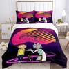 Space Adventure Friends Print 3Pcs Bedding Setduvet Cover With 2 Bedropillowcase Home Birthday Gift