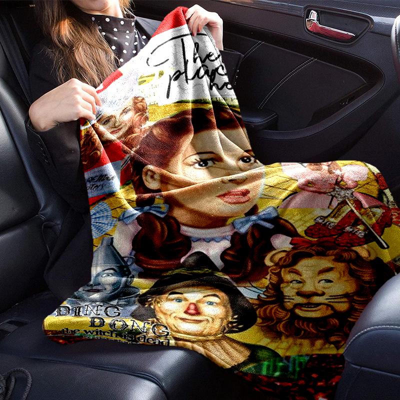 Wonderful Wizard Adventure Blanket Flannel Blanket for bed, sofa, Camping, Hiking, Picnic Essentials, gift for family Fan gifts