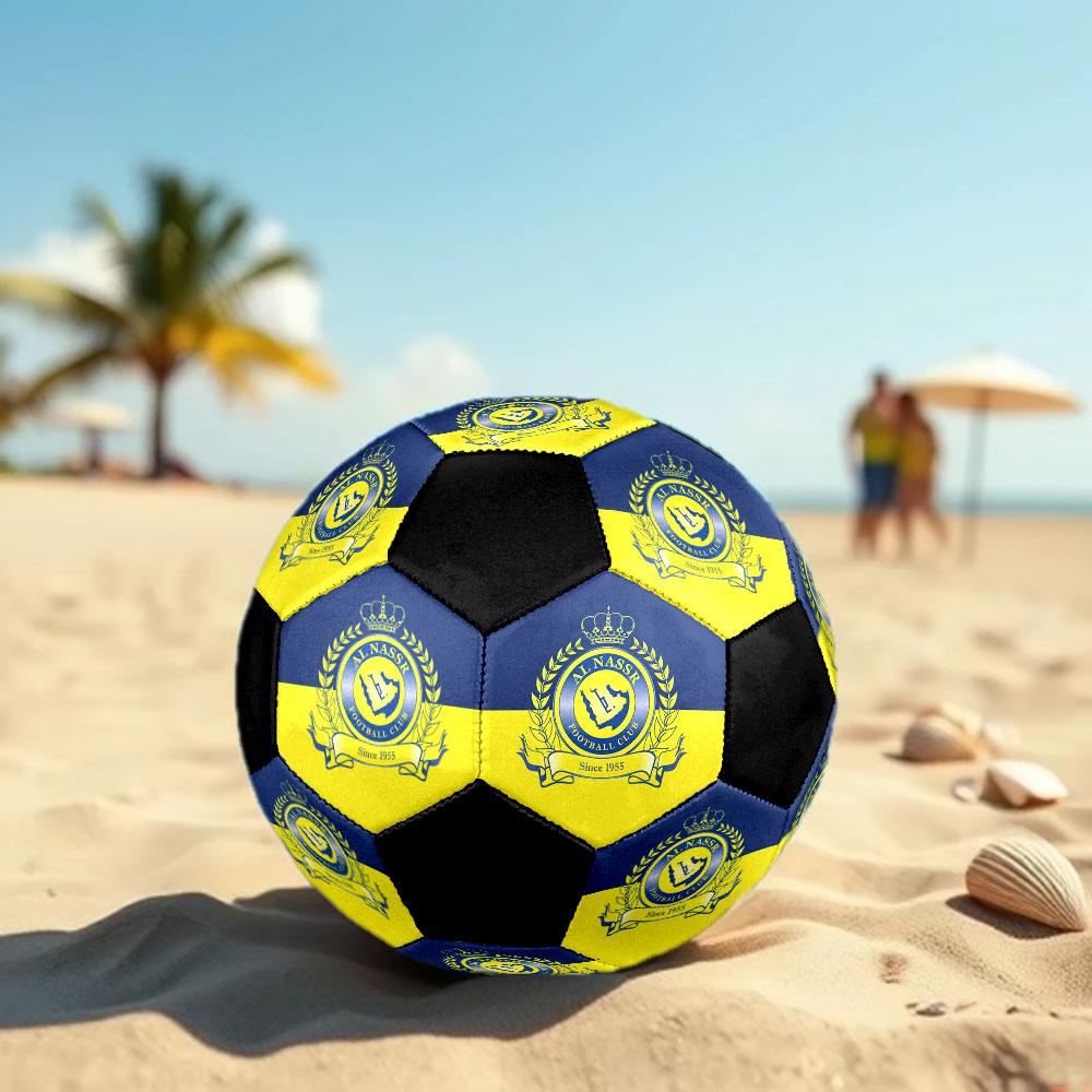 1pc Al-Nassr FC Soccer Ball Size 5 Indoor Soccer Ball Fashion Colorful Backyard Game - Great For Sports Fans Gift HE21