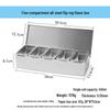 Stainless Steel 5-Compartment Spice Box Set